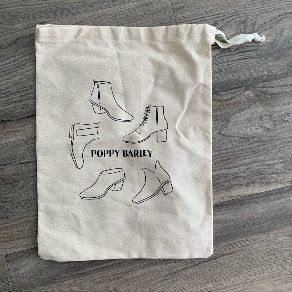 Poppy Barley Cream Shoe / Boot Dust Bag With Tie